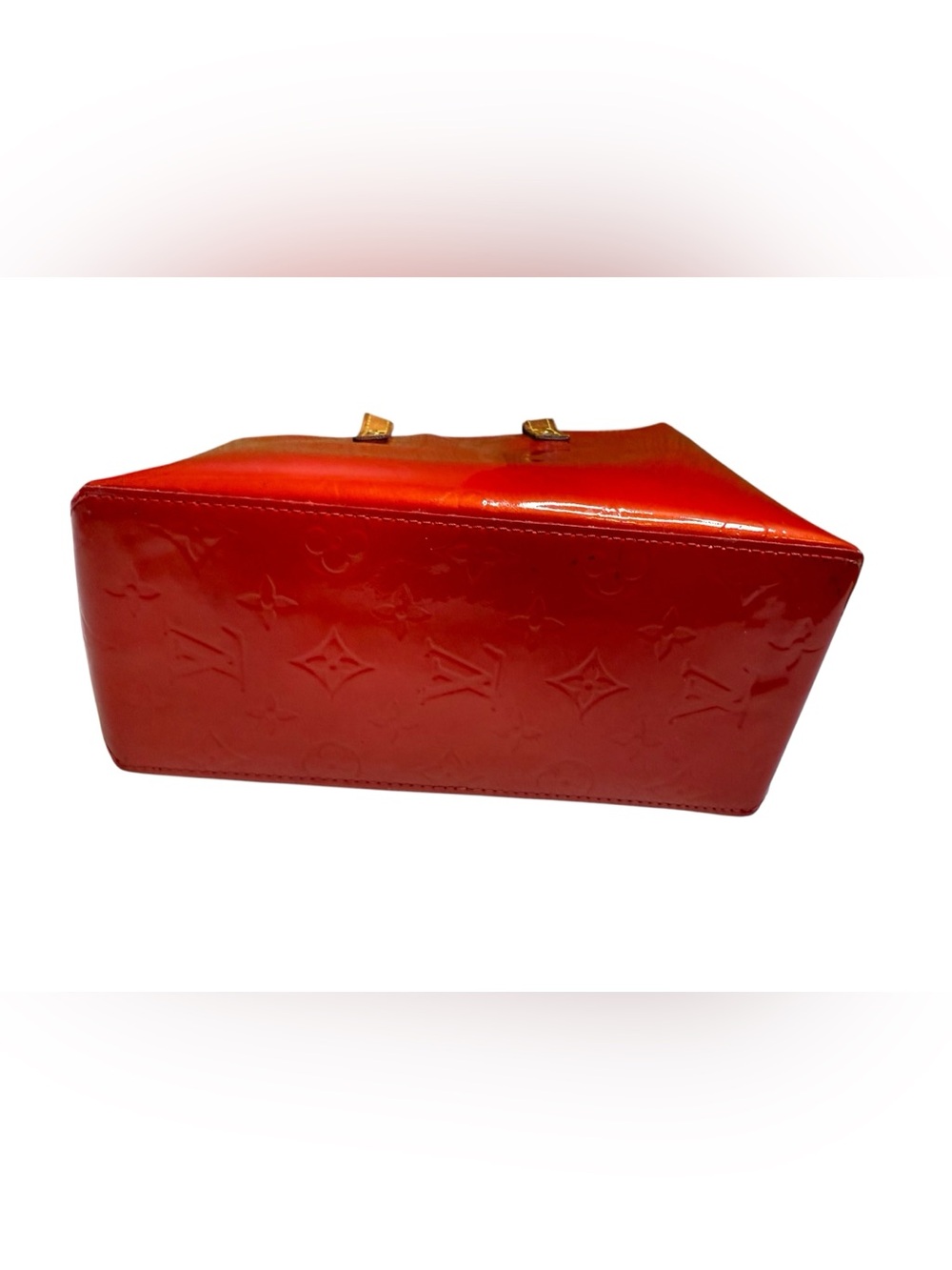 Louis Vuitton Red Vernis Tote- see callouts - Picture 5 of 11
